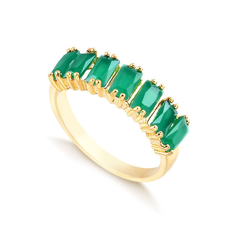 Anel com 7 Pedras Retangulares