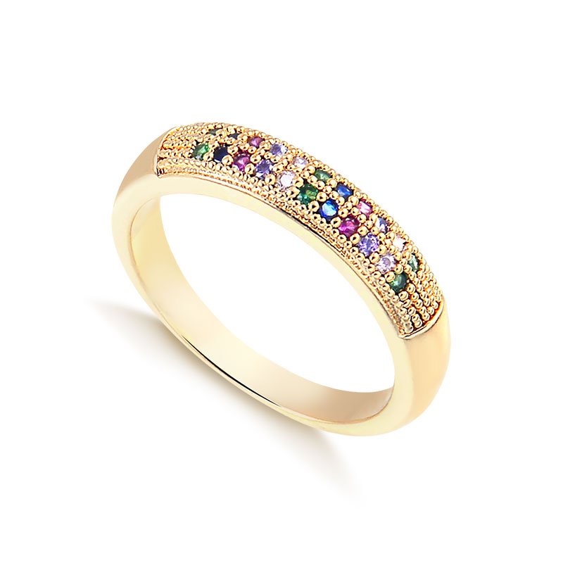 ANEL FRENTE PEDRINHAS COLORIDAS